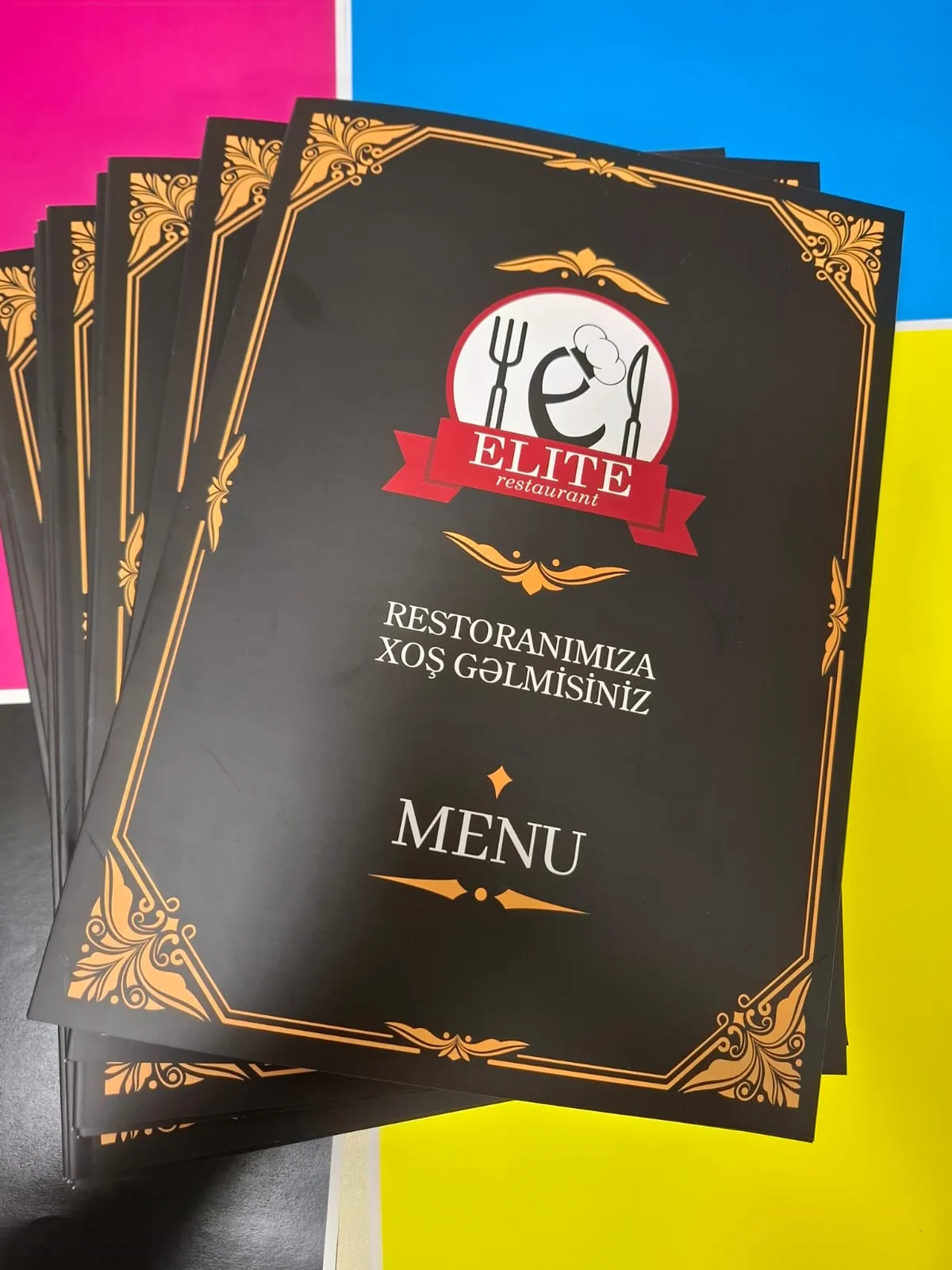 ArtPrint çap işi — restoran menyusu